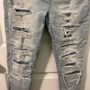 American Eagle 12 long womens skinny jeans next level stretch high rise jeggjngs